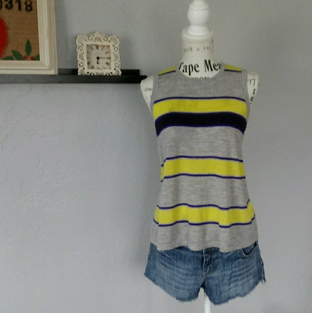 Autumn Cashmere flowy striped tank